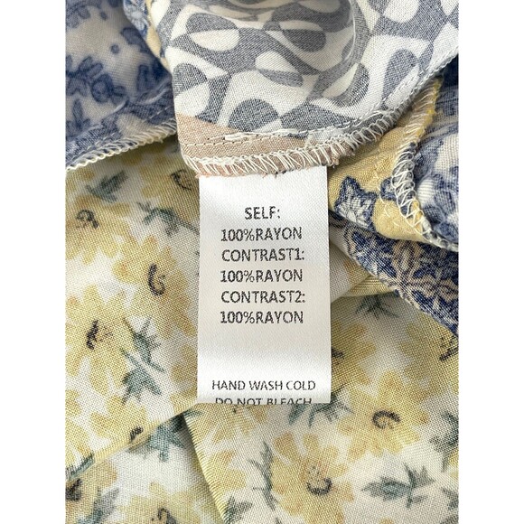 Easel Mixed Print Halter Maxi Dress Sz M Floral Patchwork Boho Hippie Festival - Picture 15 of 15